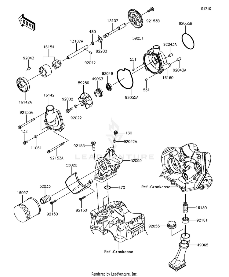 Oil Pump/Oil Filter Schematic