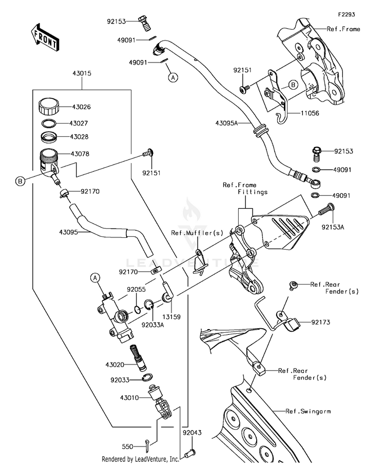 Rear Master Cylinder Schematic