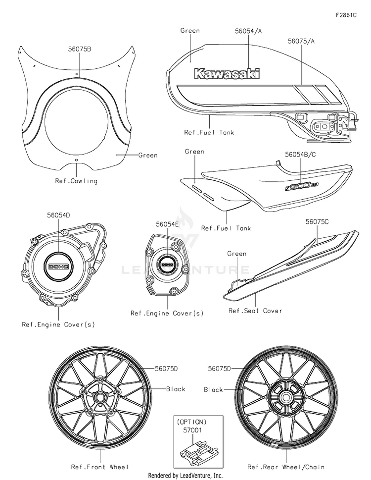 Decals(Green)(Ekf)(Ca,Us) Schematic