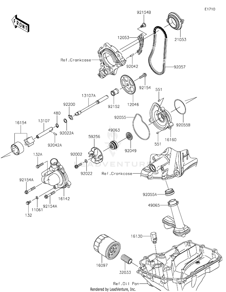 Oil Pump/Oil Filter Schematic