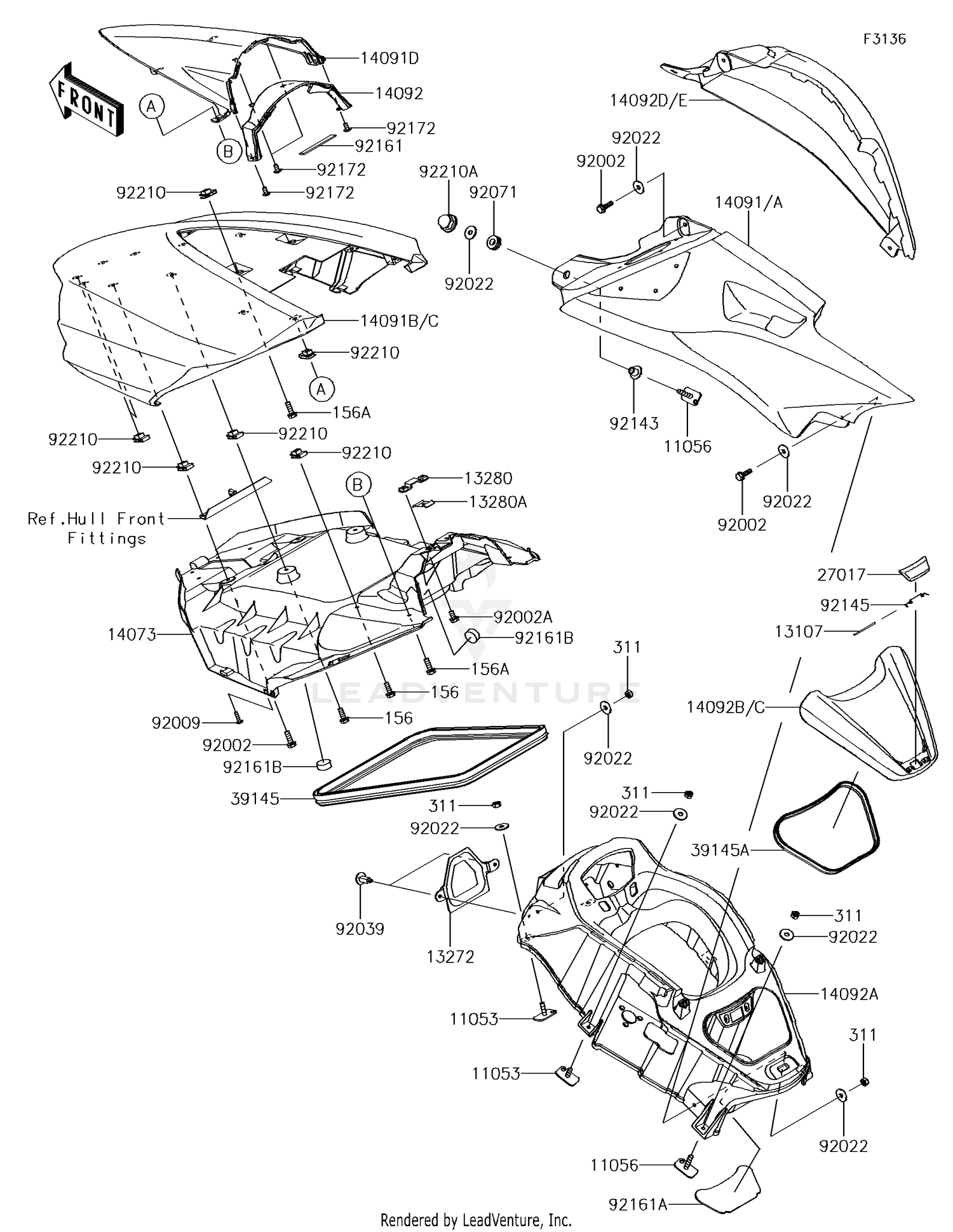 Hull Middle Fittings