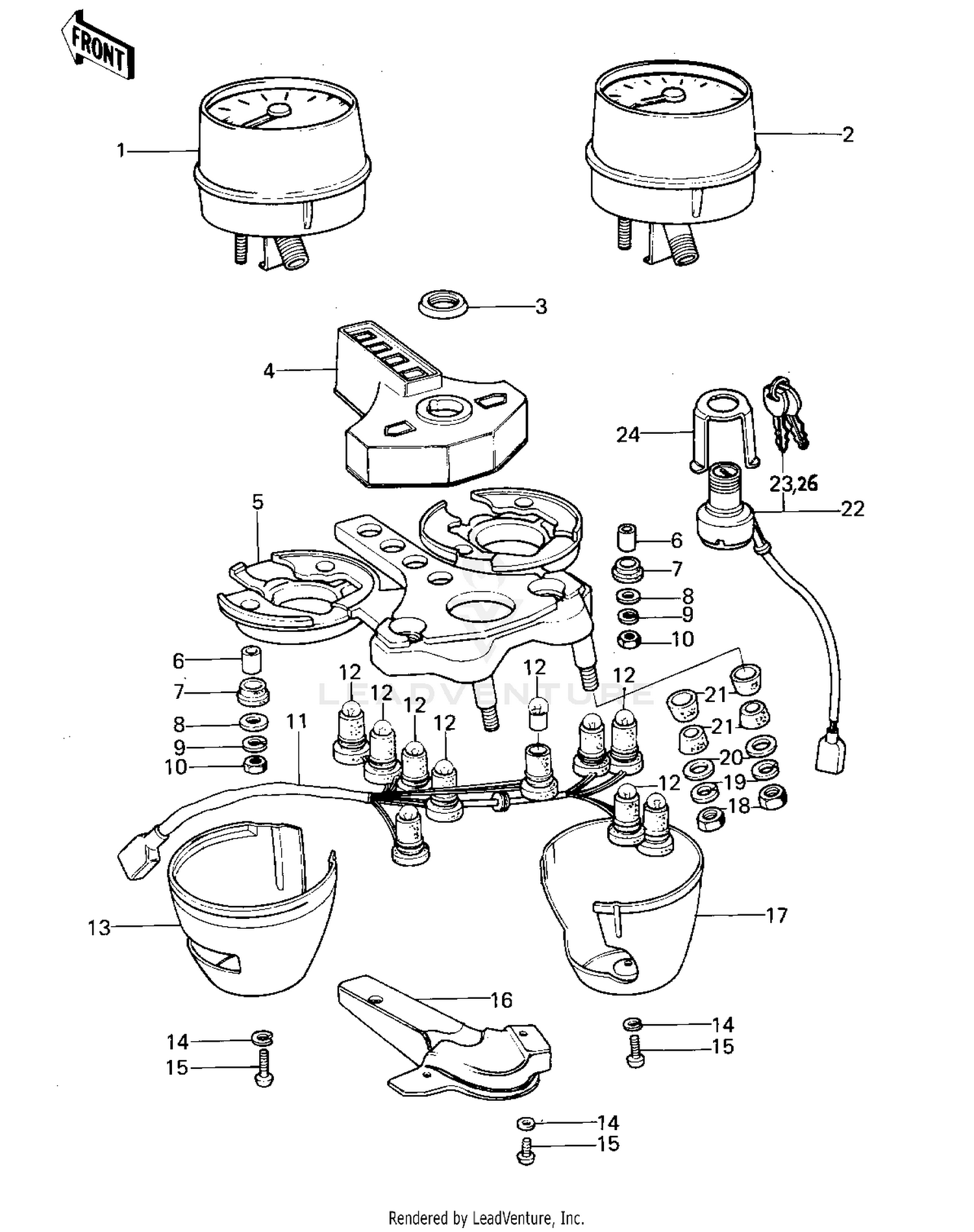 METERS/IGNITION SWITCH ('77-'78 A1/A2/A2