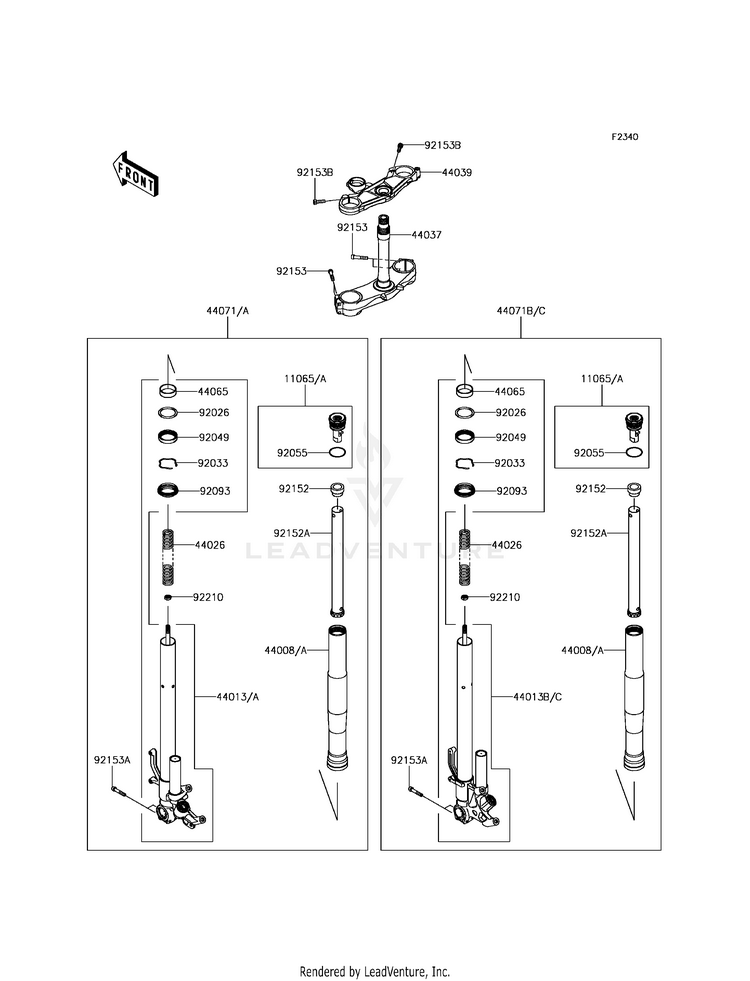 Front Fork Schematic