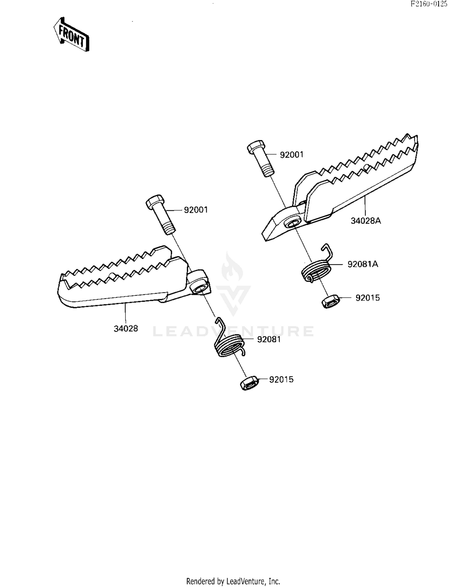 FOOTRESTS ('85 A2)