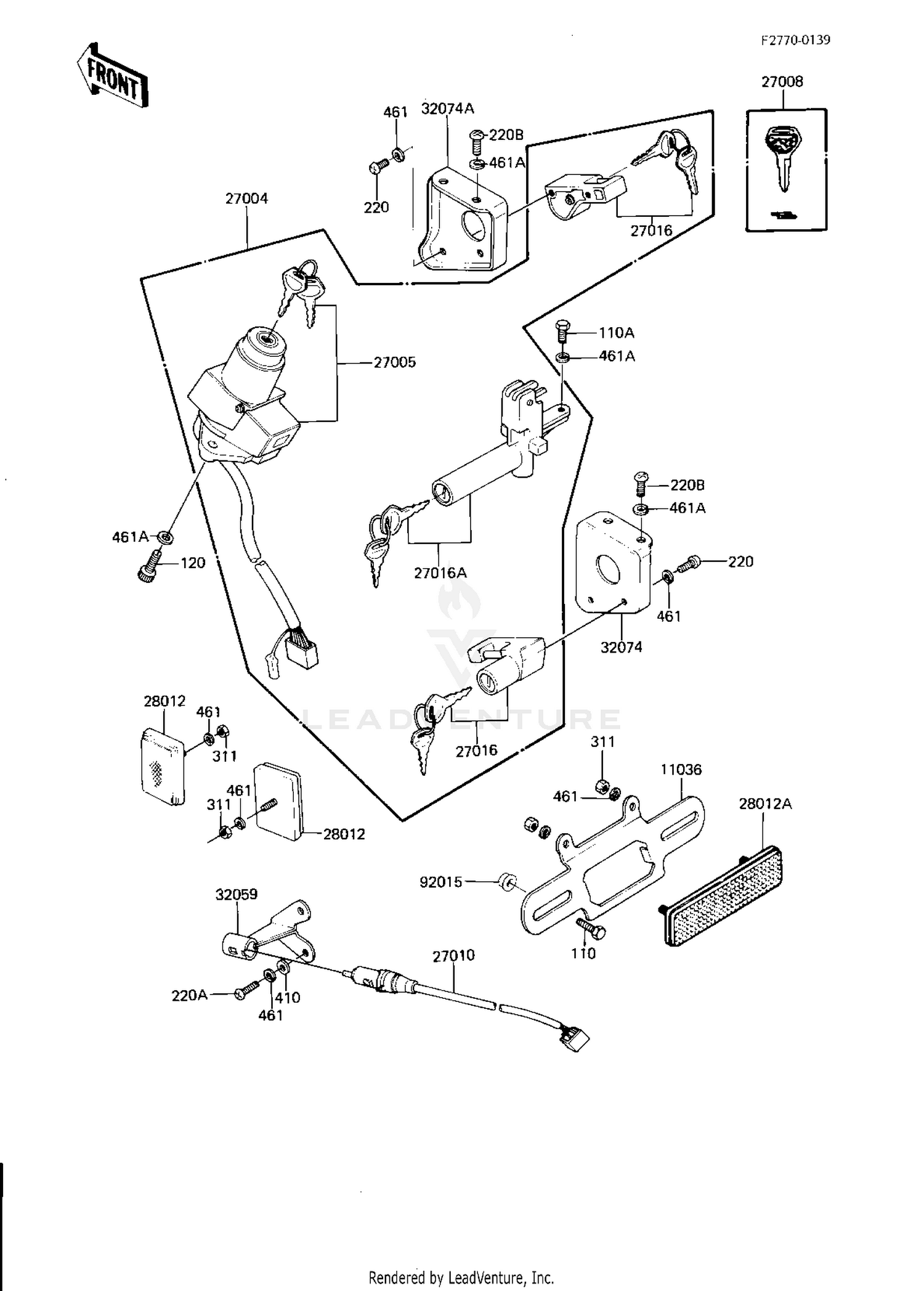 IGNITION SWITCH/LOCKS/REFLECTORS