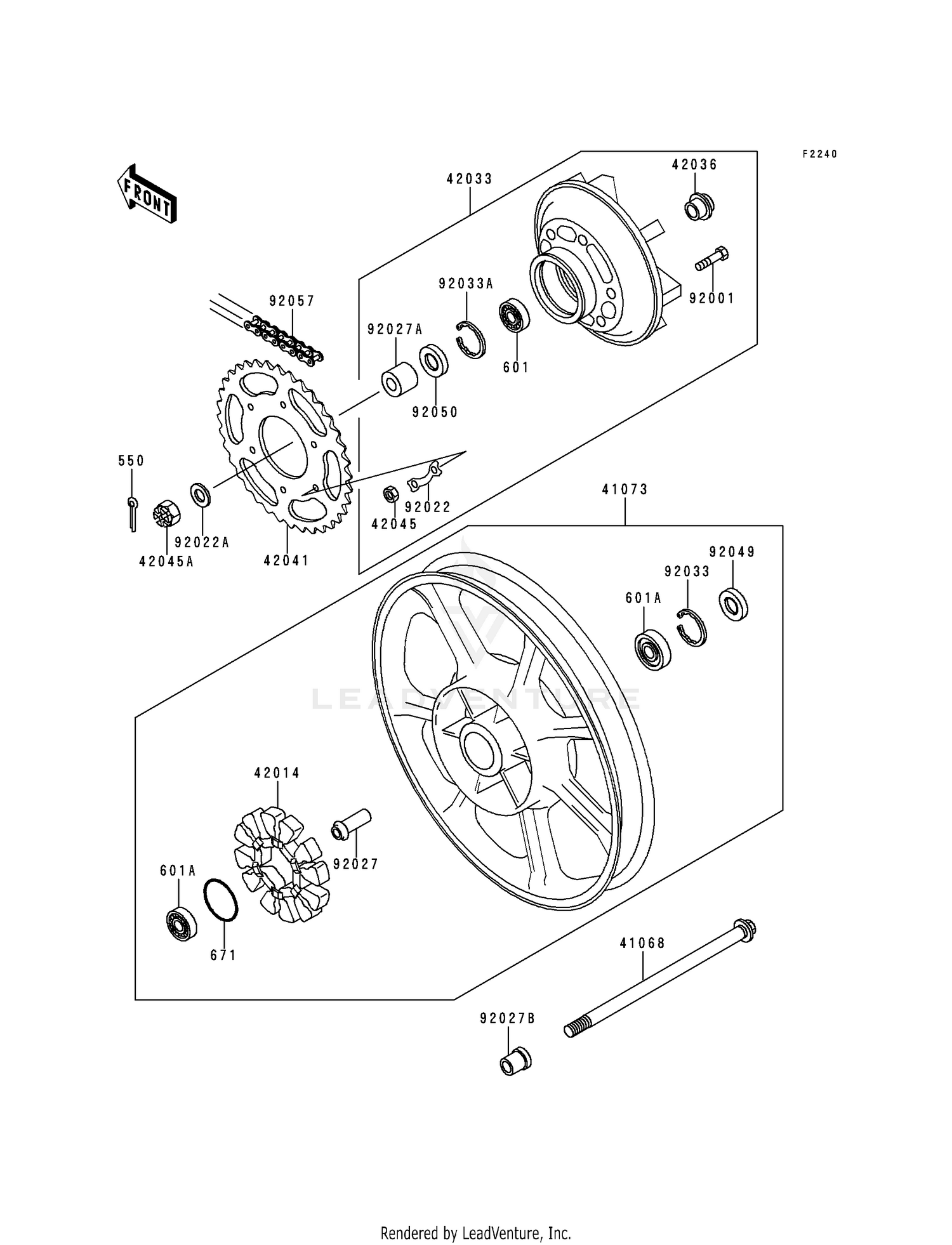REAR WHEEL/CHAIN