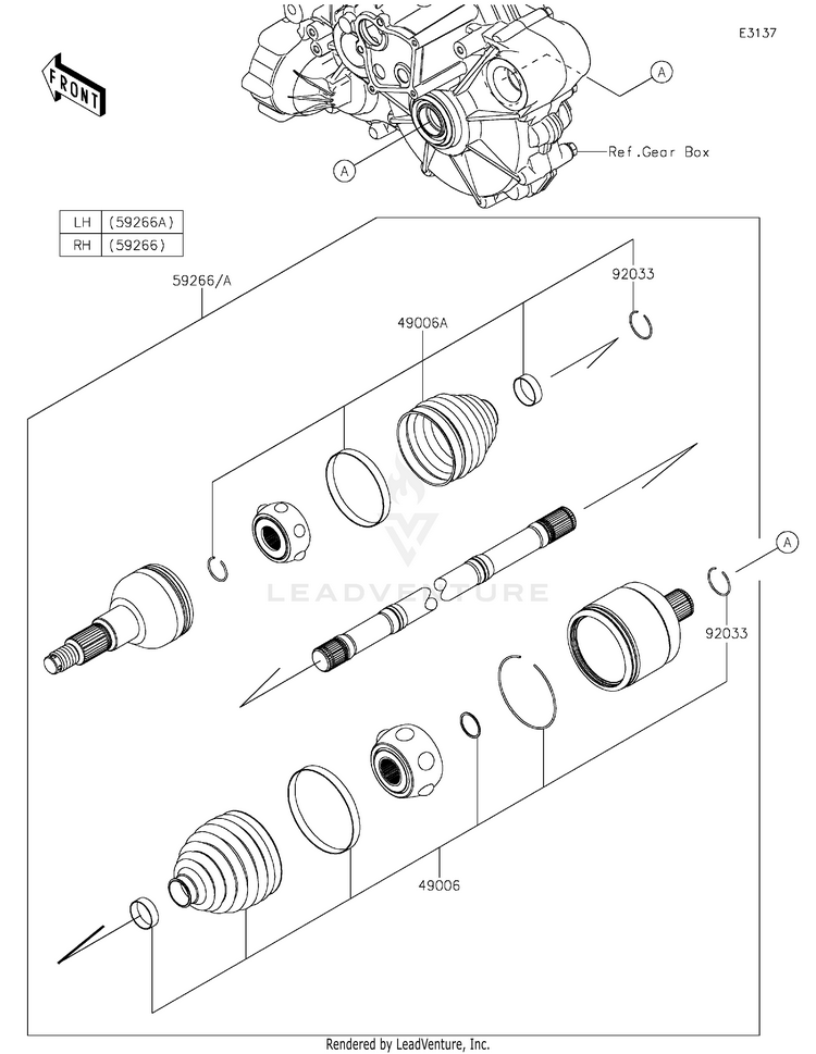 Drive Shaft-Rear Schematic