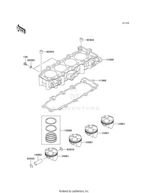 Cylinder/piston(s) Schematic