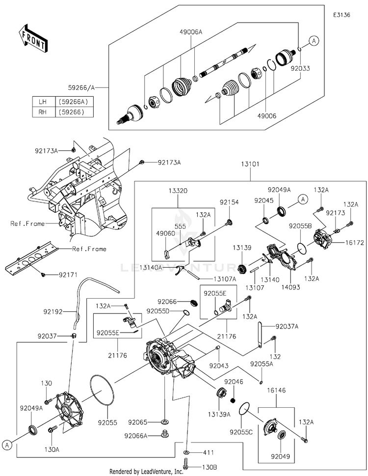 Drive Shaft-Front Schematic