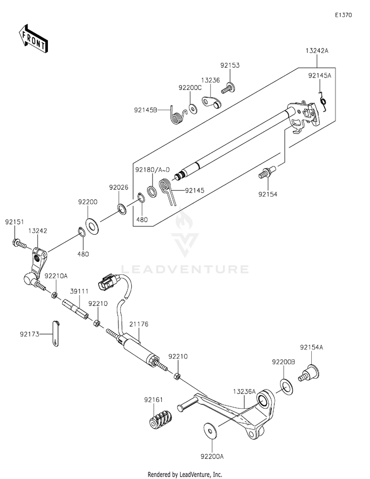 Gear Change Mechanism Schematic