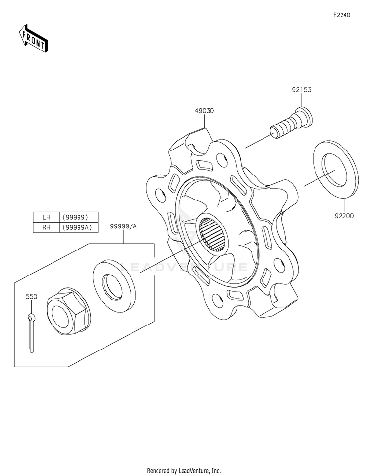 Rear Hubs/Brakes Schematic