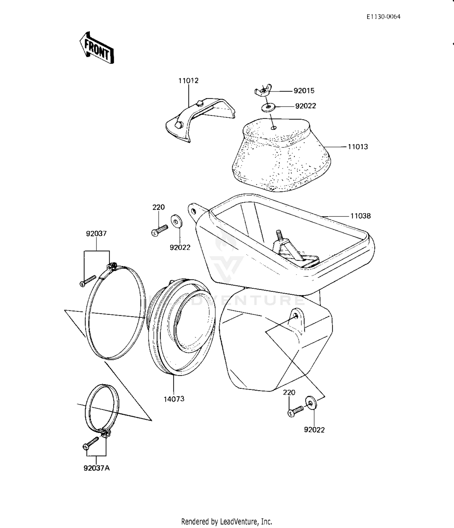 AIR CLEANER (KX125-B1)