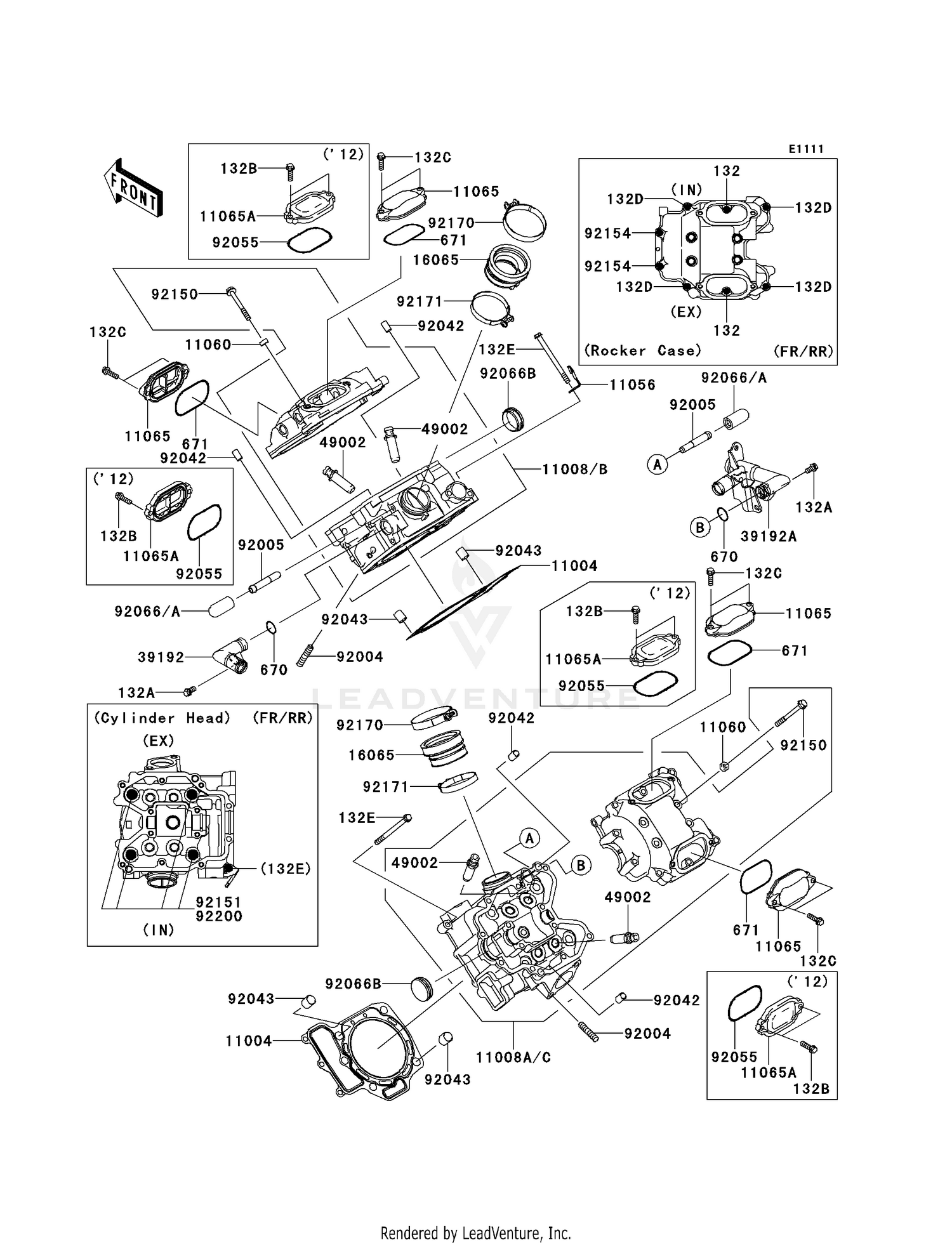 CYLINDER HEAD (-VF750DE095936)