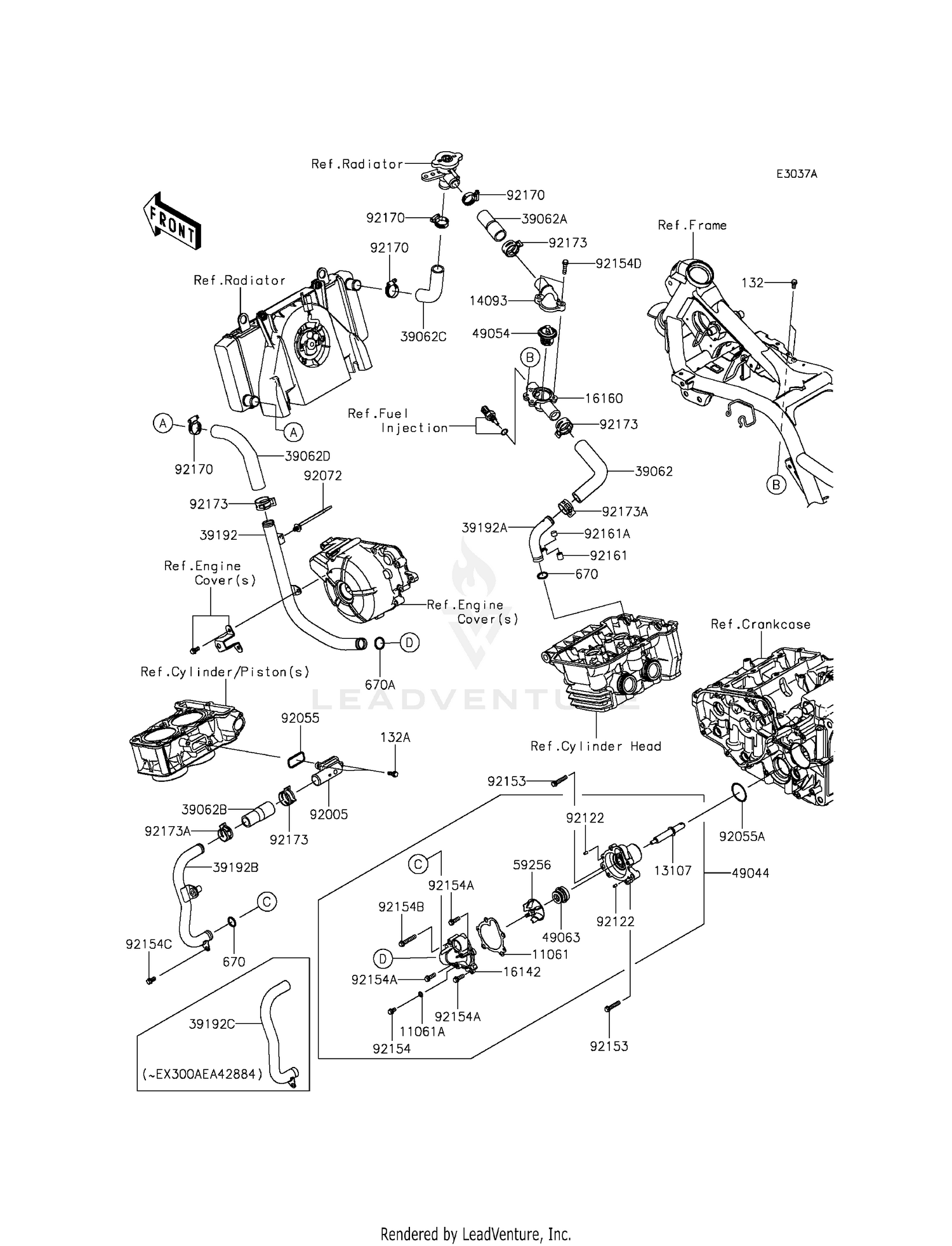 WATER PIPE (EX300AEA39568-)