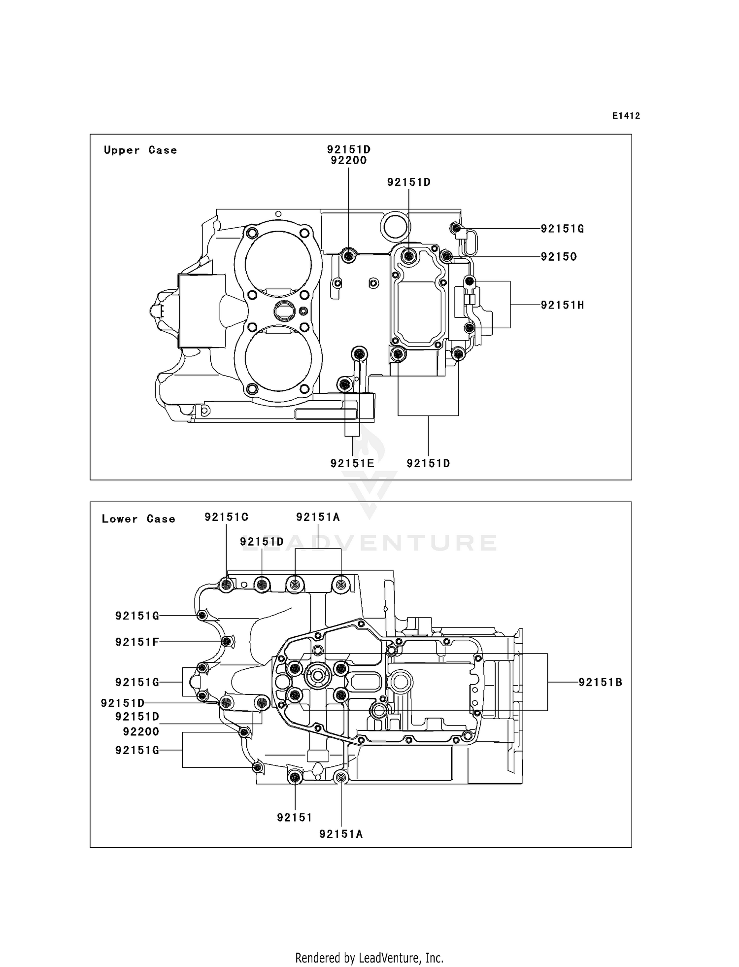 CRANKCASE BOLT PATTERN