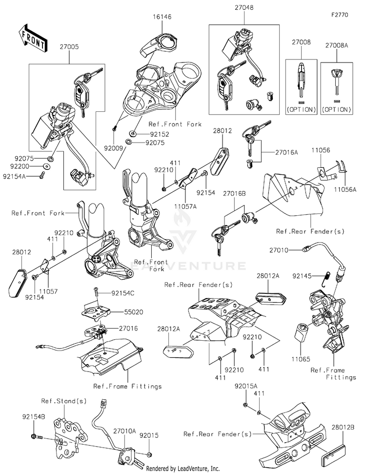 Ignition Switch/Locks/Reflectors Schematic
