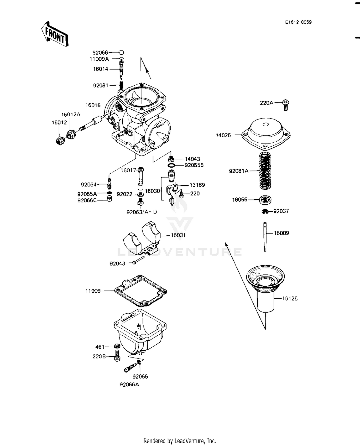 CARBURETOR PARTS (KZ1100-A3)