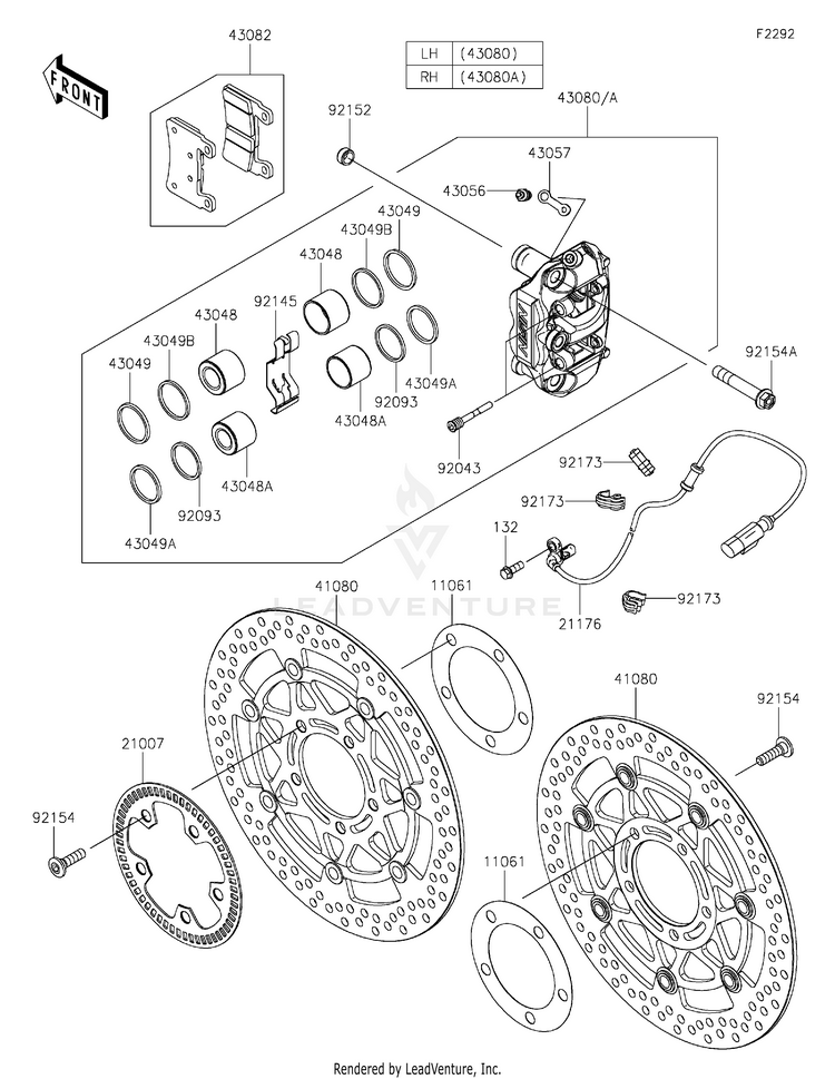 Front Brake Schematic