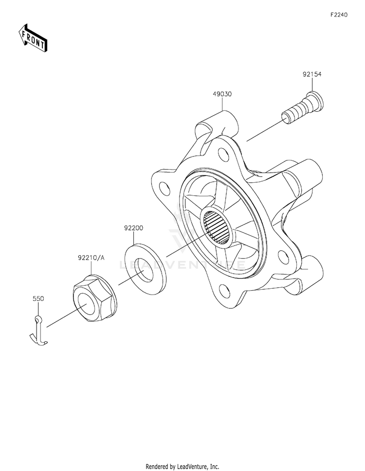 Rear Hubs/Brakes Schematic
