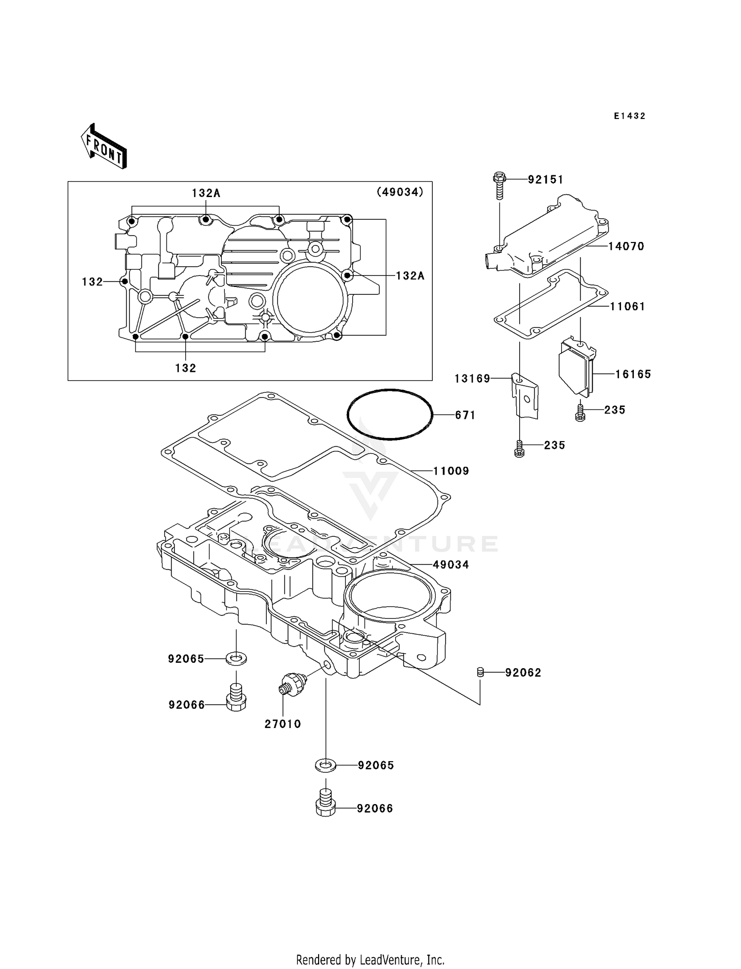 BREATHER COVER/OIL PAN