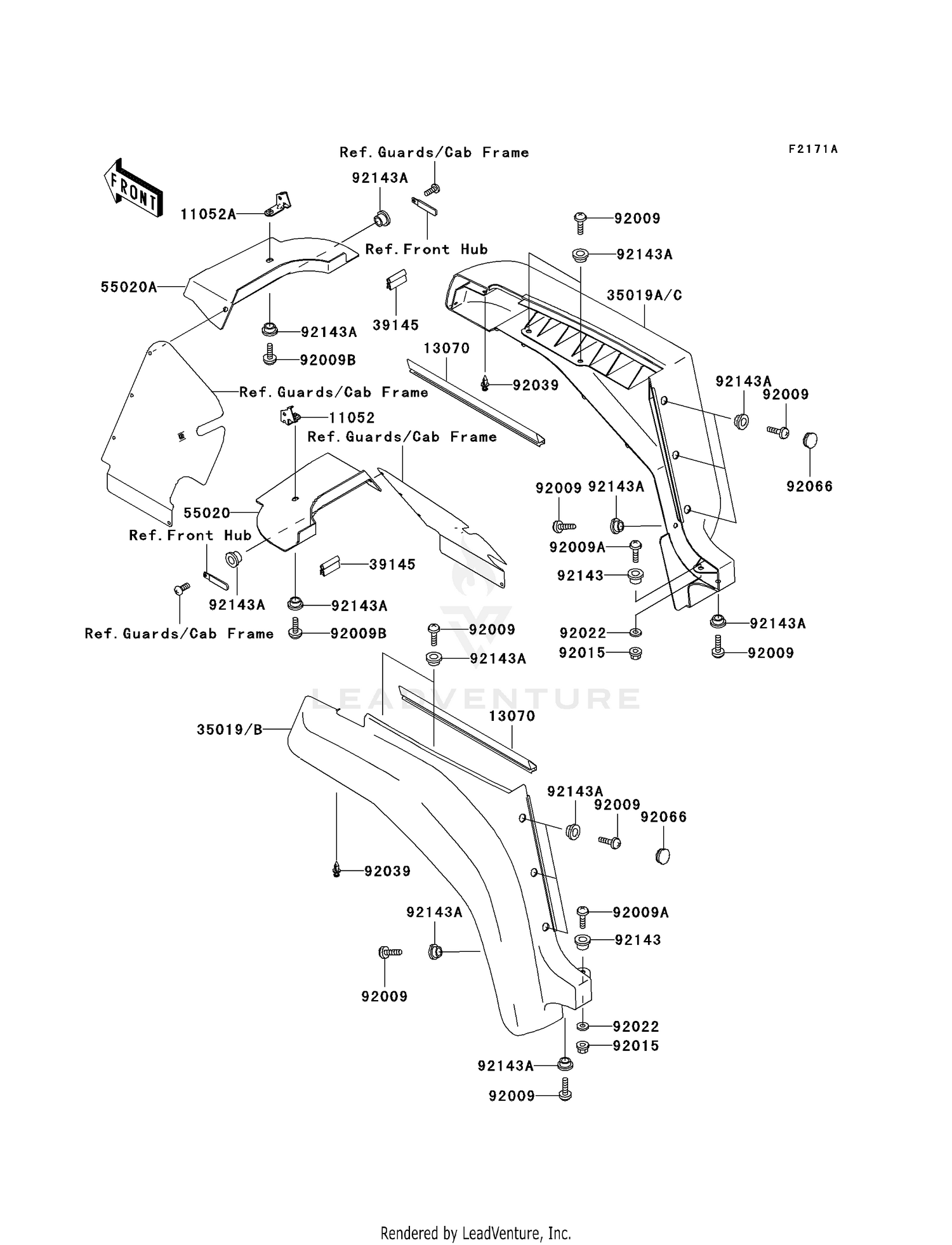 FRONT FENDER(S)(KAF620-F2/F3)