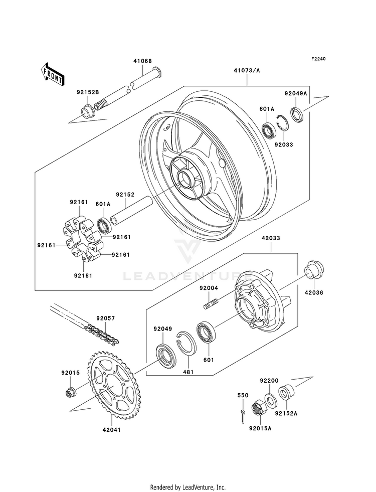 Rear Wheel/Chain Schematic