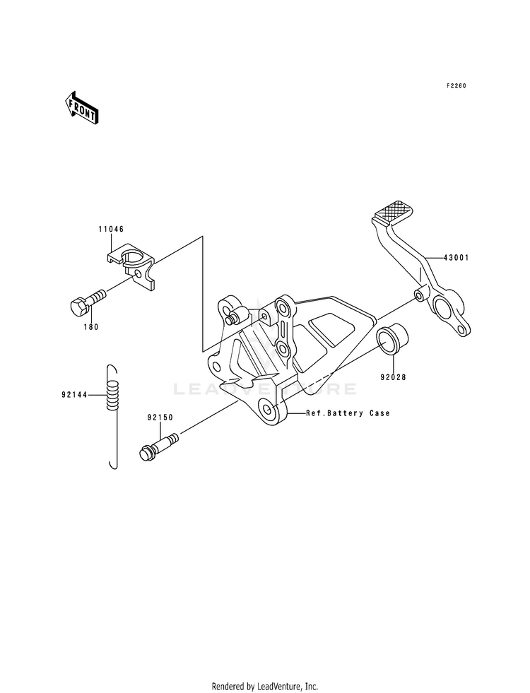 Brake Pedal/Torque Link Schematic