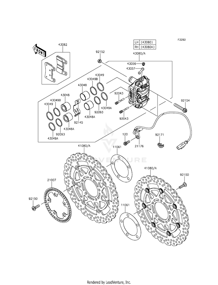 Front Brake Schematic