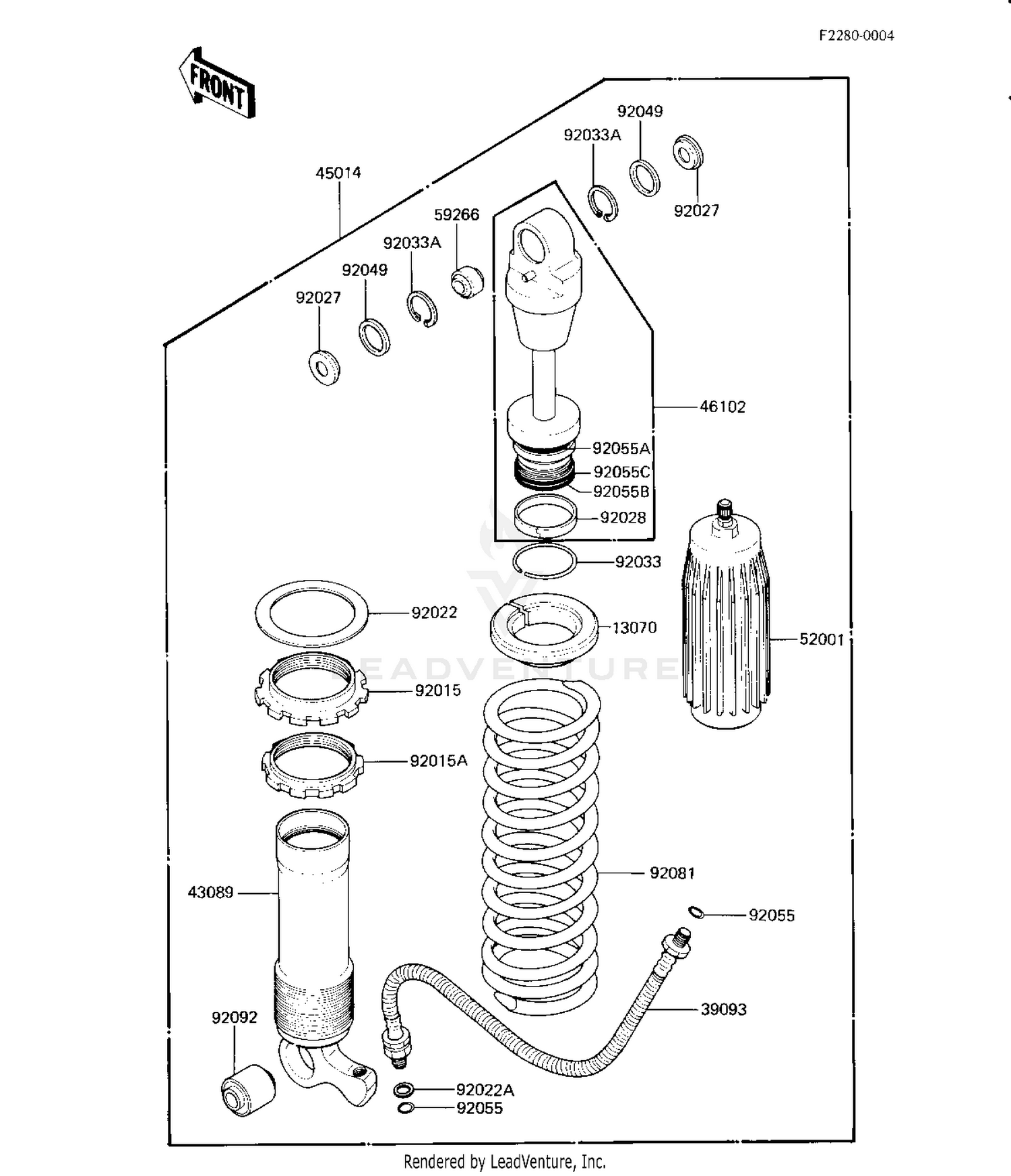 SHOCK ABSORBER (KX125-B1)
