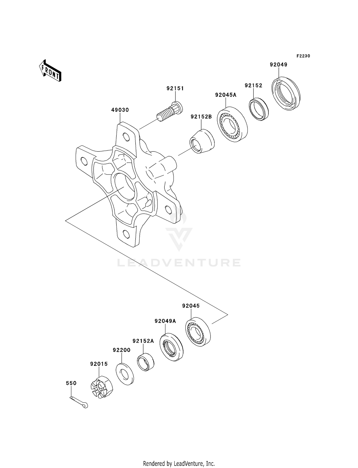 FRONT HUB