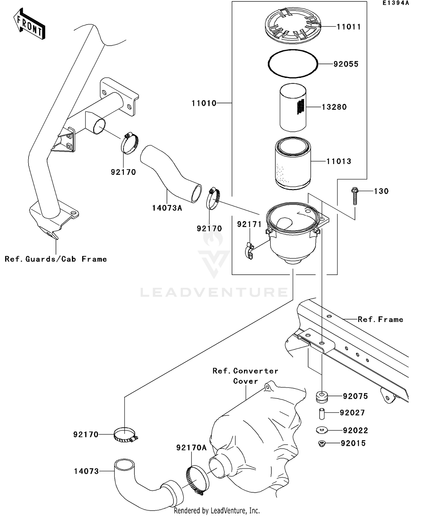 Air Cleaner-Belt Converter(SBF&sim;SDF)