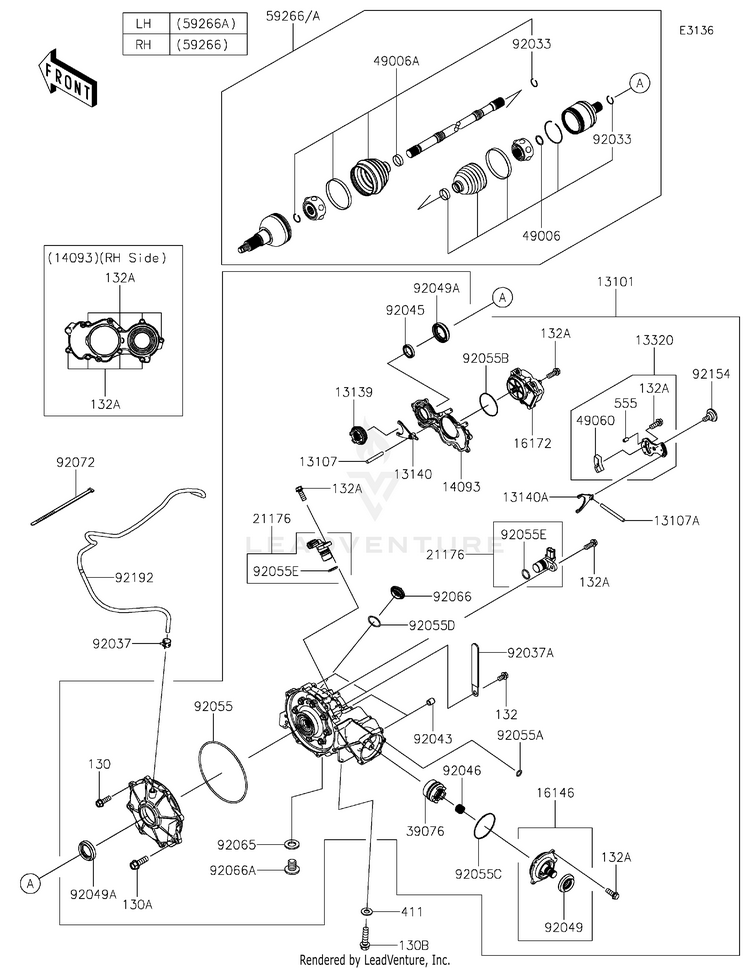 Drive Shaft-Front Schematic