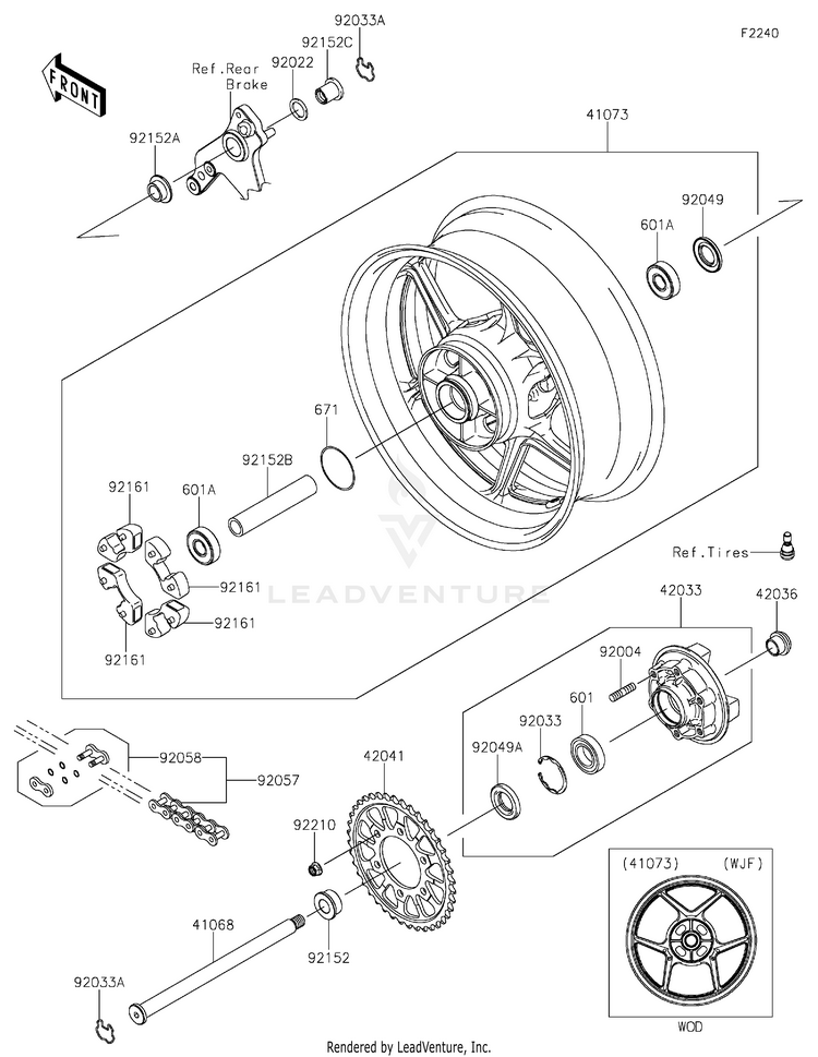 Rear Wheel/Chain Schematic