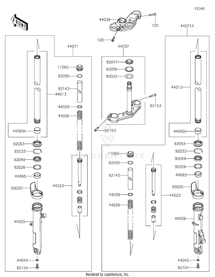 Front Fork Schematic