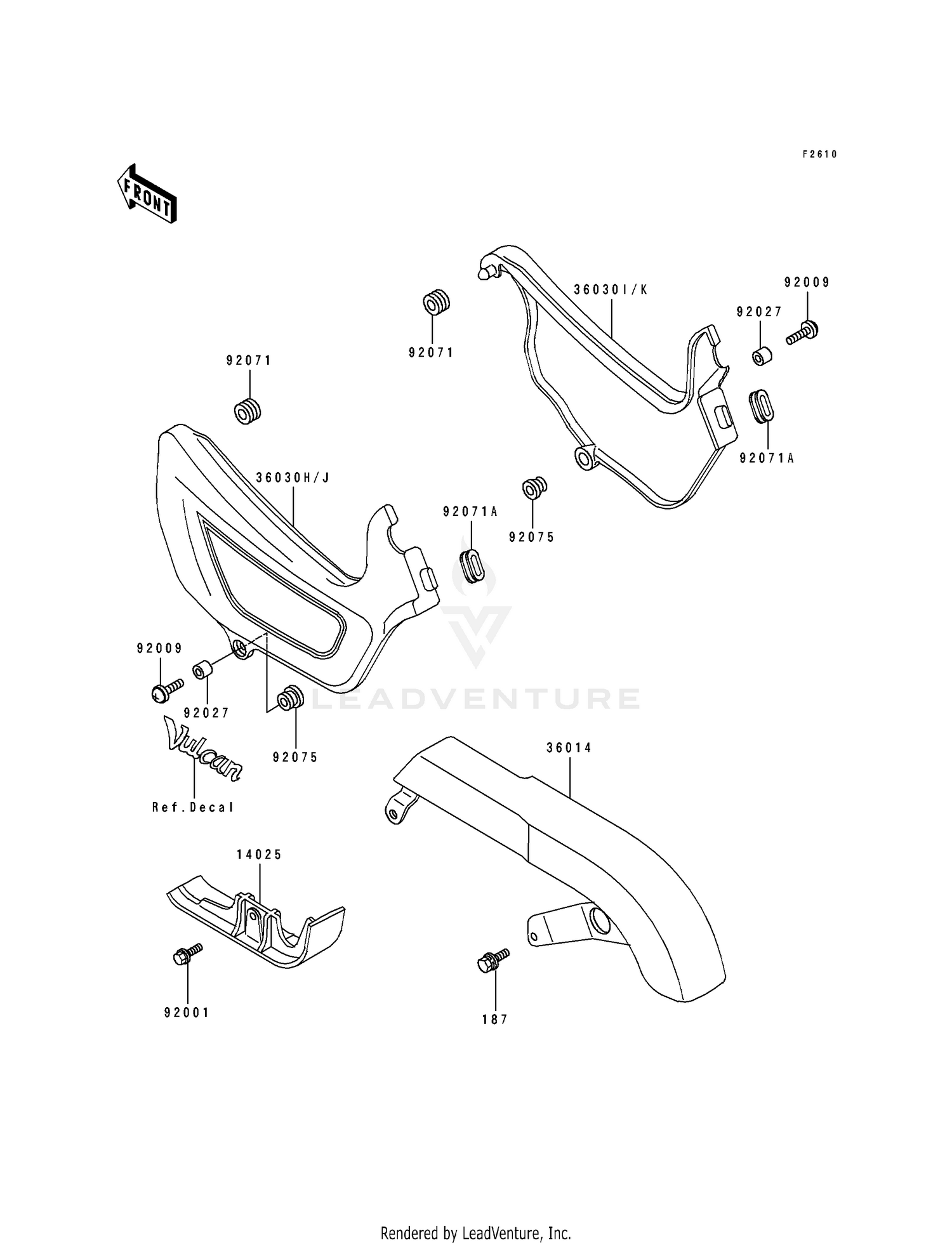 SIDE COVERS/CHAIN COVER (EN500-A6)