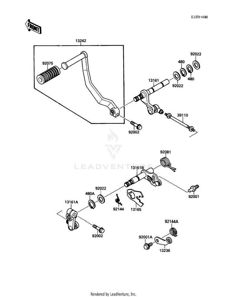 Gear Change Mechanism Schematic