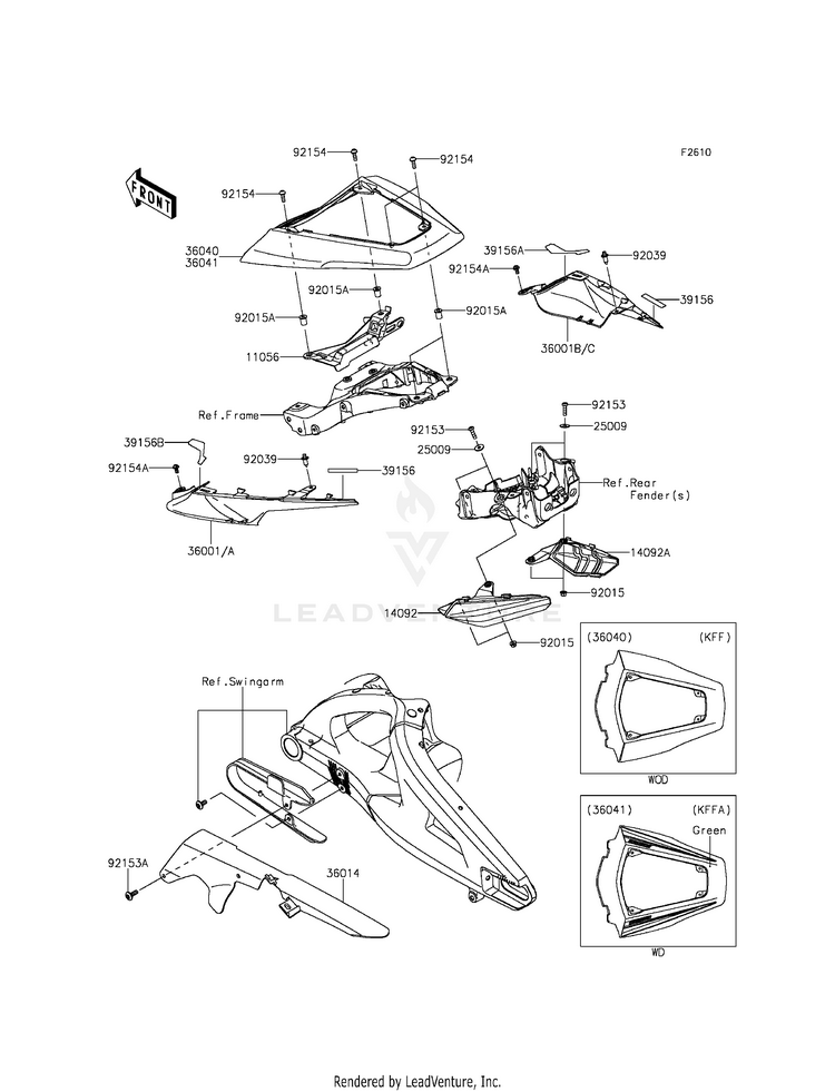 Side Covers/Chain Cover Schematic