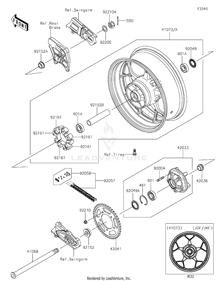 Rear Wheel/Chain Schematic