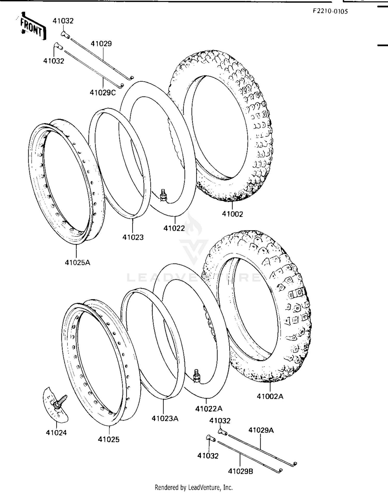 WHEELS/TIRES ('84 KX250-C2)
