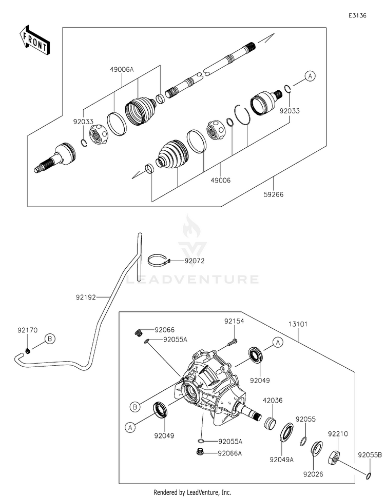 Drive Shaft-Front Schematic