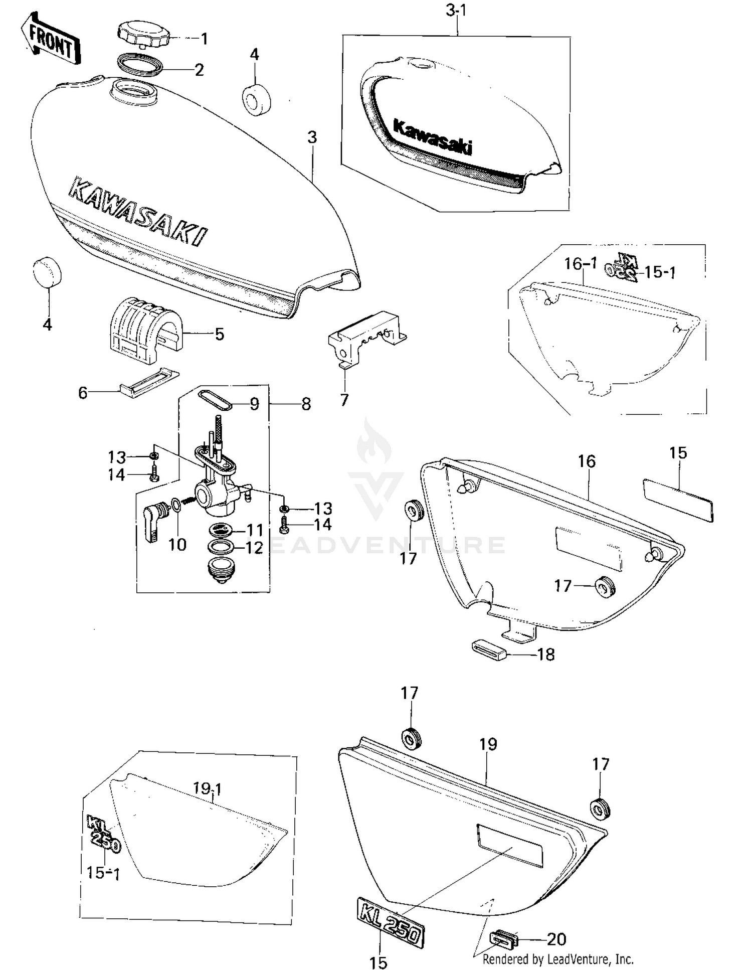 FUEL TANK/SIDE COVERS