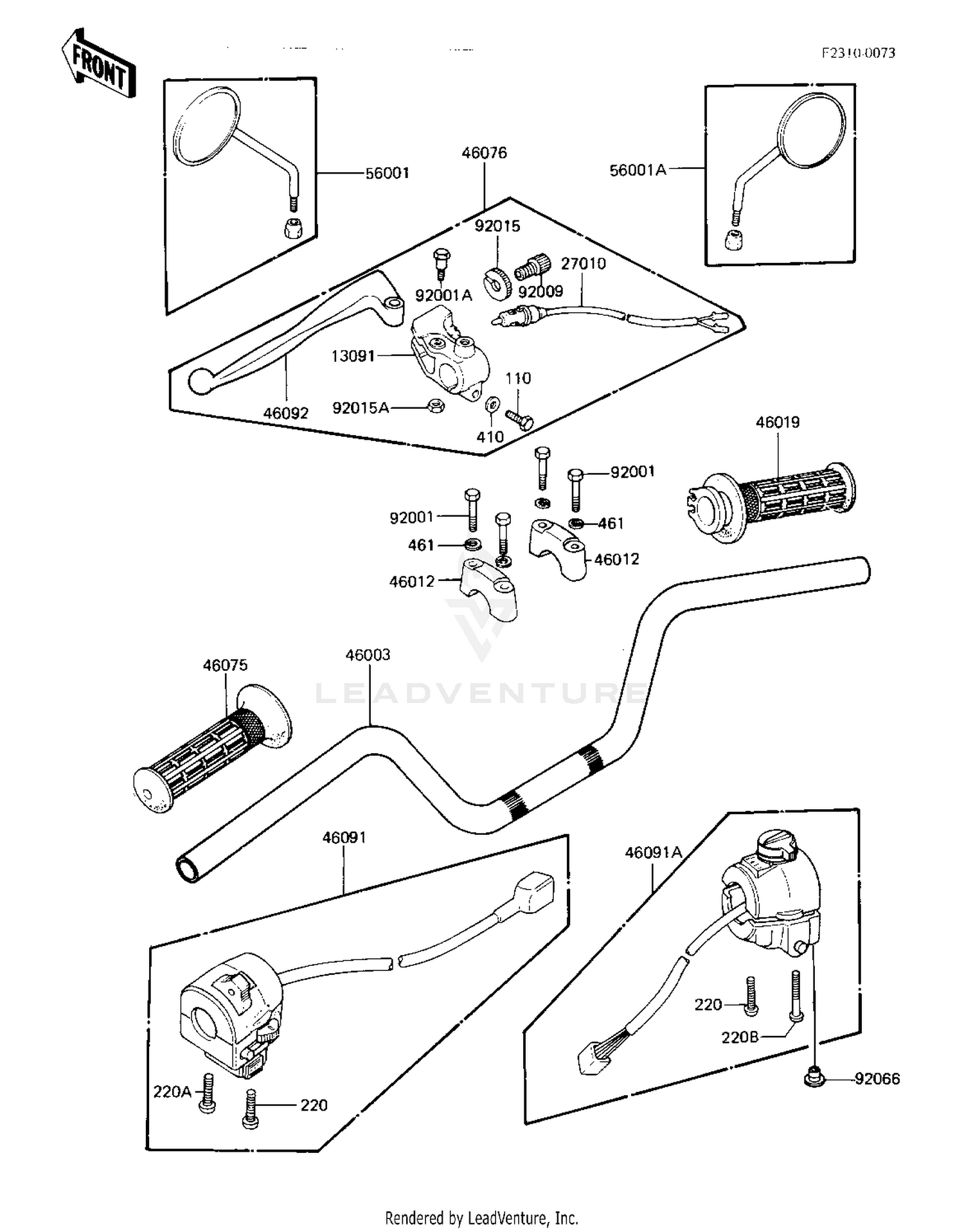 HANDLEBAR ('82-'83 A3/A4)