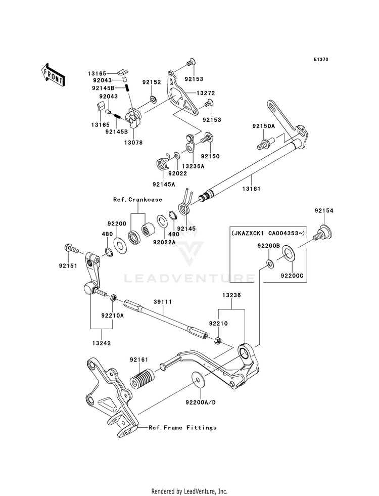 Gear Change Mechanism Schematic
