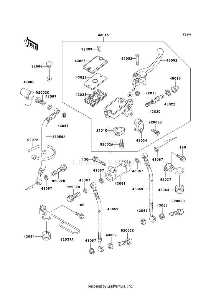Front Master Cylinder Schematic