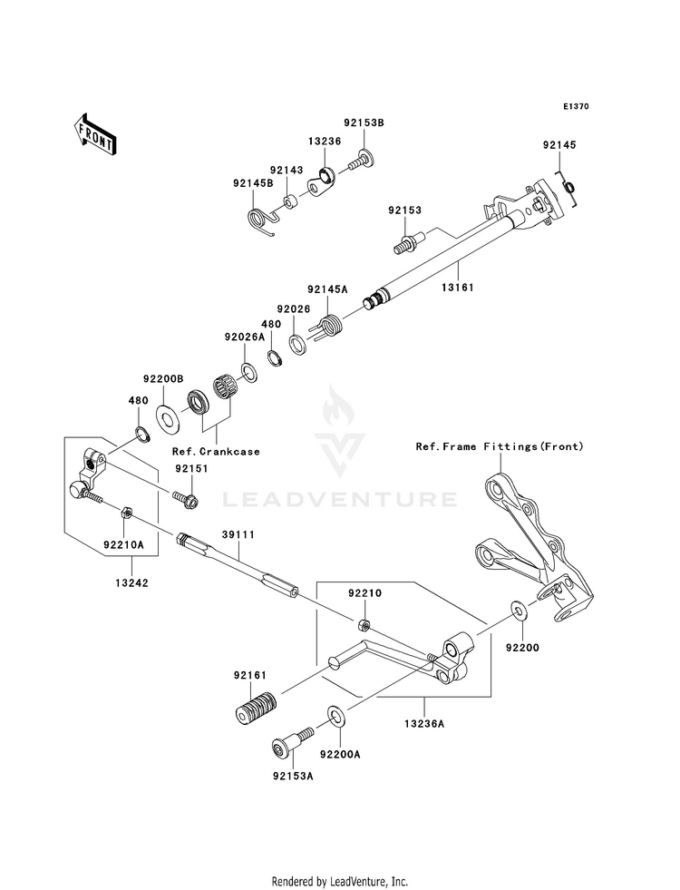 Gear Change Mechanism Schematic
