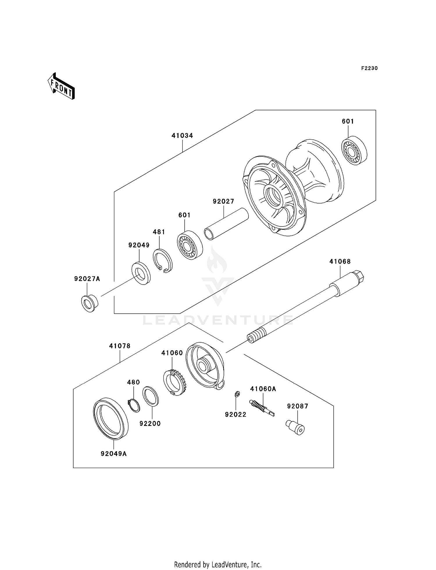 FRONT HUB