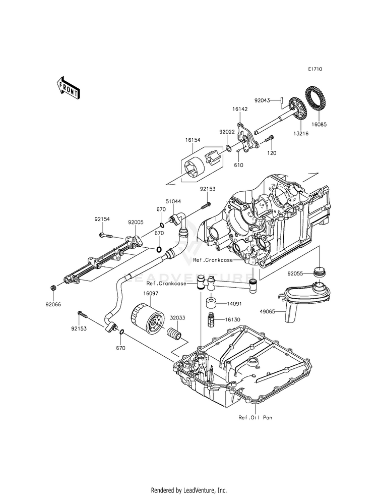 Oil Pump/Oil Filter Schematic