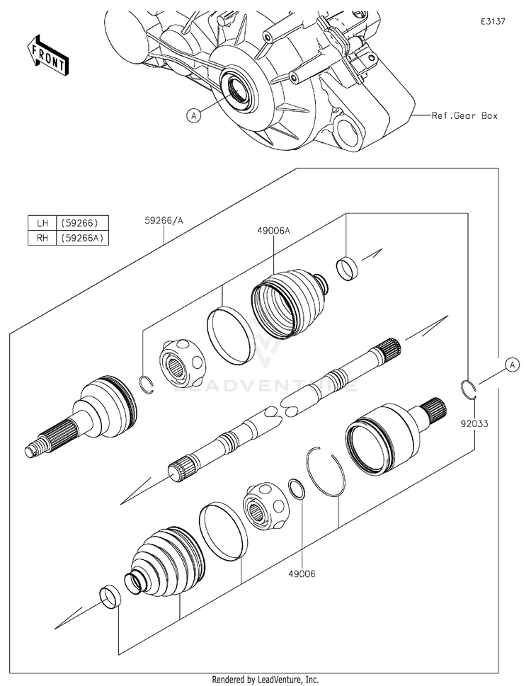 Drive Shaft-Rear Schematic