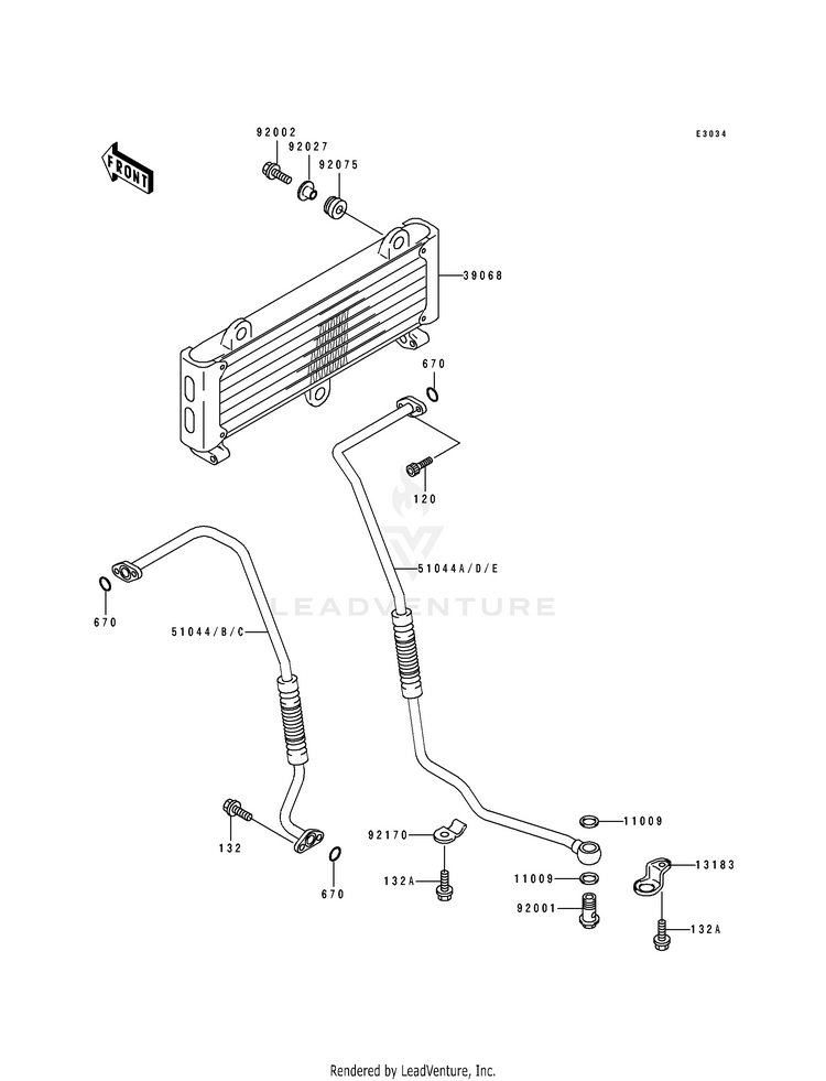 Oil Cooler Schematic
