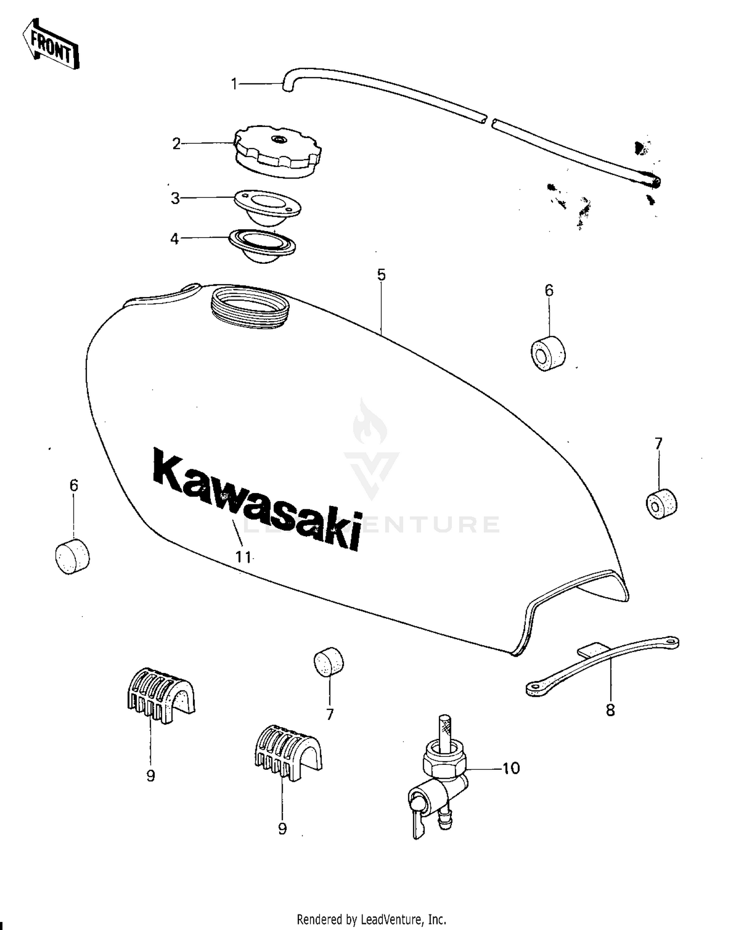 FUEL TANK (KX250-A4)
